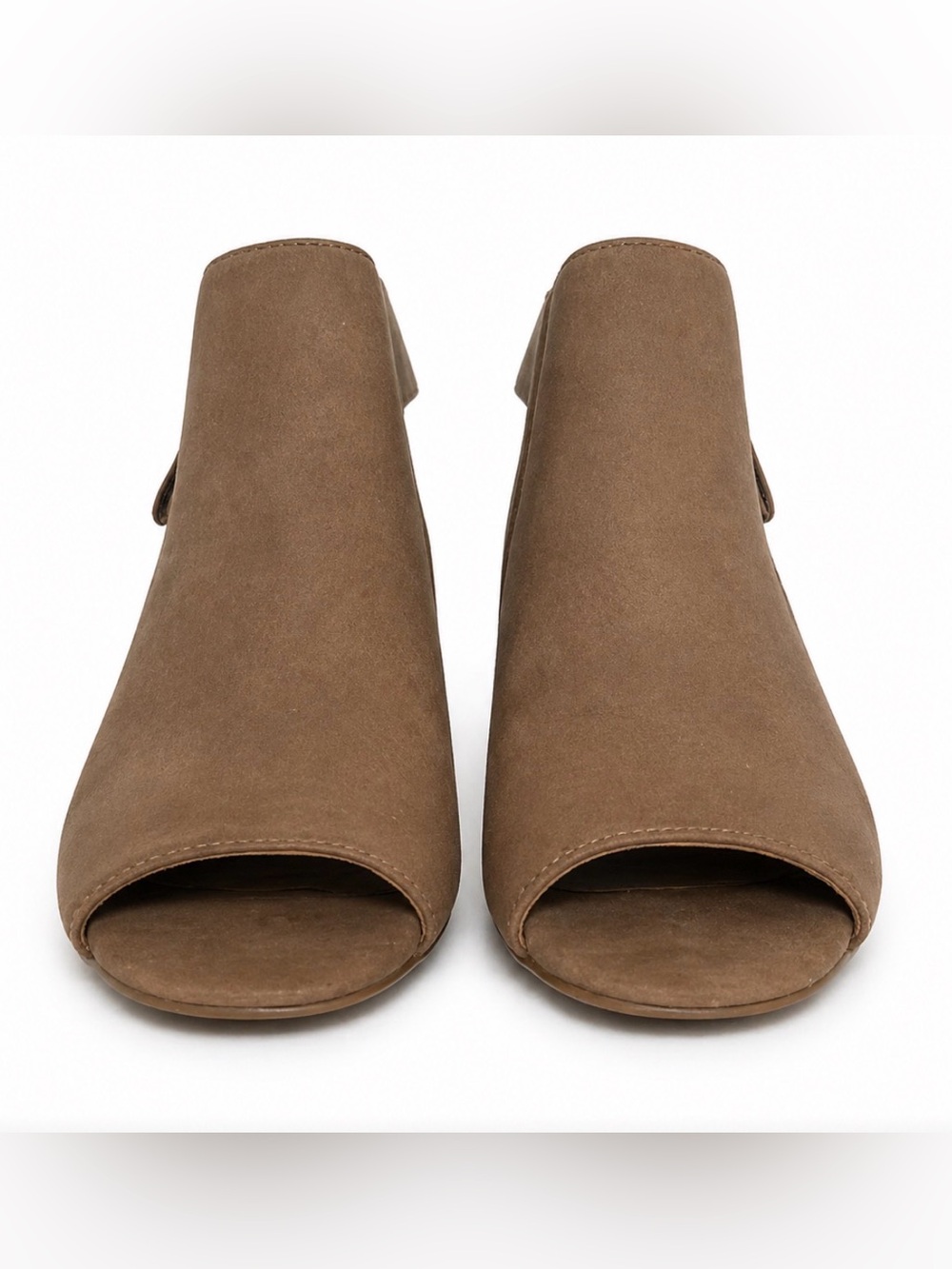 Denver Hayes Brown Suede Open-Toe Mule